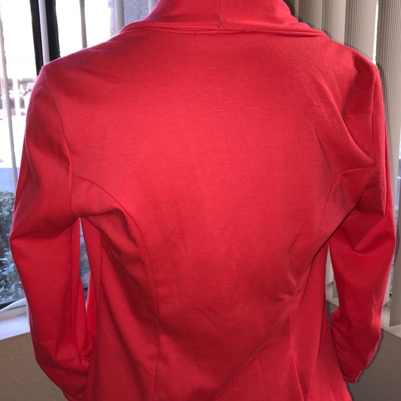 CORAL Unstructured Ruffle Ruched JACKET Small - Picture 8 of 8